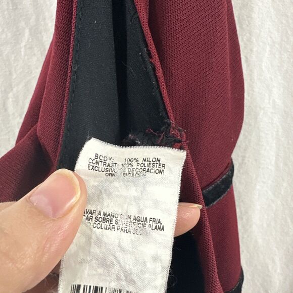 Speechless Y2K Red Halter Asymmetrical Bow Midi Dress Womens S Dark Whimsical - Picture 11 of 12